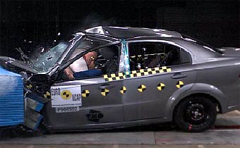 Chevrolet Aveo.  Euro NCAP