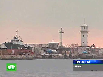 Ялтинский маяк, кадр НТВ Ялтинский маяк, кадр НТВ