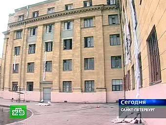 Здание Морской академии. Кадр НТВ. Здание Морской академии. Кадр НТВ.