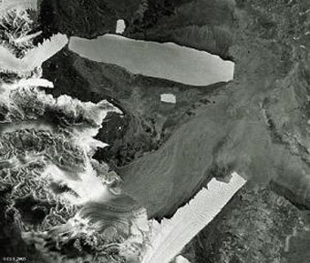 ������� B15-A � ������� ���� ��������. ������ �� �������� Envisat, �������� - sciencedaily.com