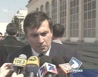 Михаил Саакашвили, кадр НТВ