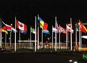 Флаги стран-участниц НАТО. Фото с сайта организации