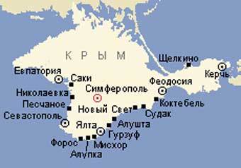 Карты Крыма с сайта orient-tour.ru