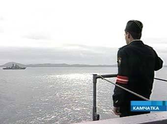 Российский военный моряк на Камчатке. Кадр Первого канала