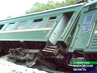 Взорванный поезд "Грозный-Москва", кадр телеканала НТВ, архив