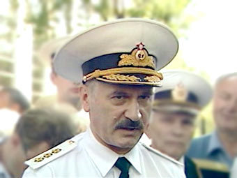 Начальник Главного штаба ВМФ Росси адмирал Владимир Масорин, кадр Первого канала