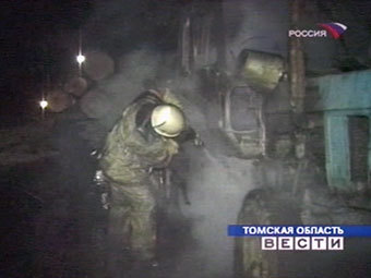 На месте аварии, кадр телеканала "РТР"