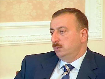 Президент Азербайджана Ильхам Алиев, кадр телеканала НТВ
