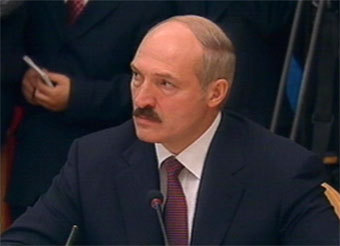 Александр Лукашенко. Кадр НТВ, архив