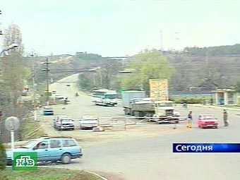 Таможенный пункт на приднестровской границе. Кадр телеканала НТВ
