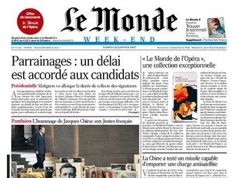  Le Monde.    www.innovationsinnewspapers.com