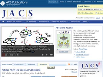�������� ������� �������� ��������-������ ������� Journal of the American Chemical Society