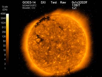 ��������� GOES-14 ������ ������. ���� NOAA/NASA