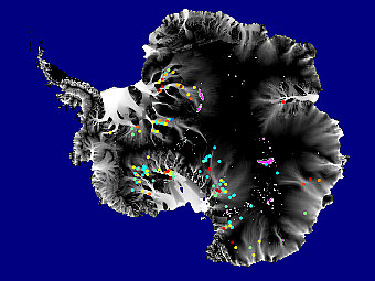 ����� ��������� ���� � ���������� (������� �����). ����������� NASA/JPL