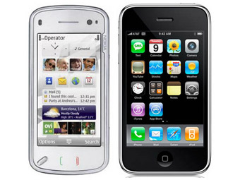 Nokia N97 � Apple iPhone. ���������� �����-����� ��������������