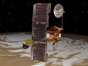 ����������� ���� Mars Odyssey. ����������� NASA/JPL 