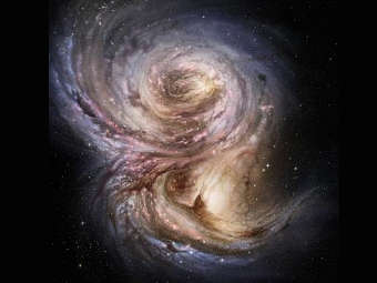 �������������� ������������� ��������� SMM J2135-0102. ����������� ESO/M. Kornmesser