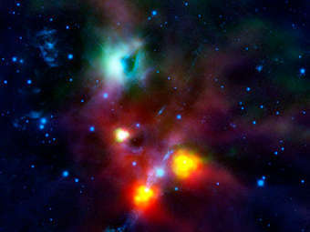 ���������� NGC 1999 �������� ��������� ������. ����������� ������� - ��� ������ ����� � ������ ����� ����������. ����������� ESA/HOPS Consortium