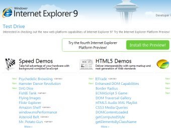 �������� � ����� Internet Explorer 9
