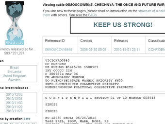 �������� c ����� wikileaks.org
