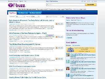 �������� ������� �������� ������� Yahoo! Buzz