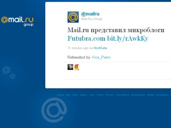 �������� ������ � Twitter-�������� @mailru
