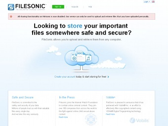 �������� ����� filesonic.com