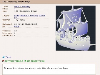 "�������" ������ ������� � �������� The Pirate Bay