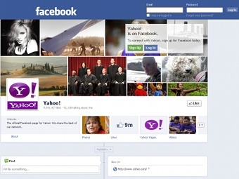 �������� �������� Yahoo! � ���������� ���� Facebook