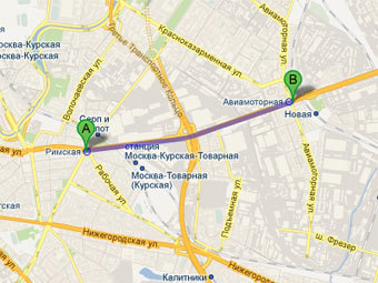 ����� � ����� Google Maps