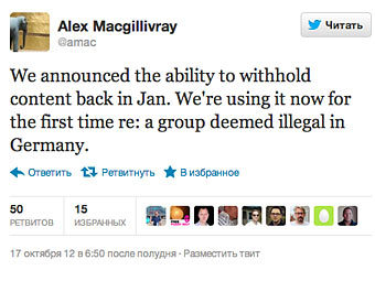 ��������� ����������� Twitter � ���������� �������� � ��������